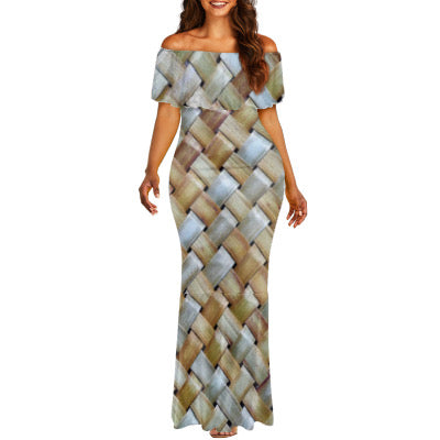 Ladies Finemat off shoulder dress