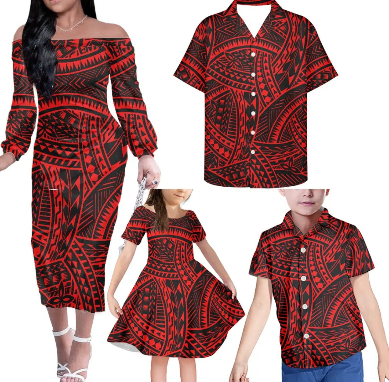 Family 4pcs Matching Clothes in different Colours & Styles
