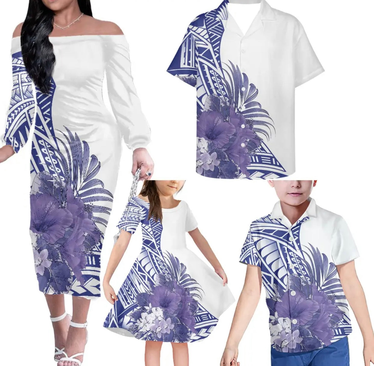 Family 4pcs Matching Clothes in different Colours & Styles