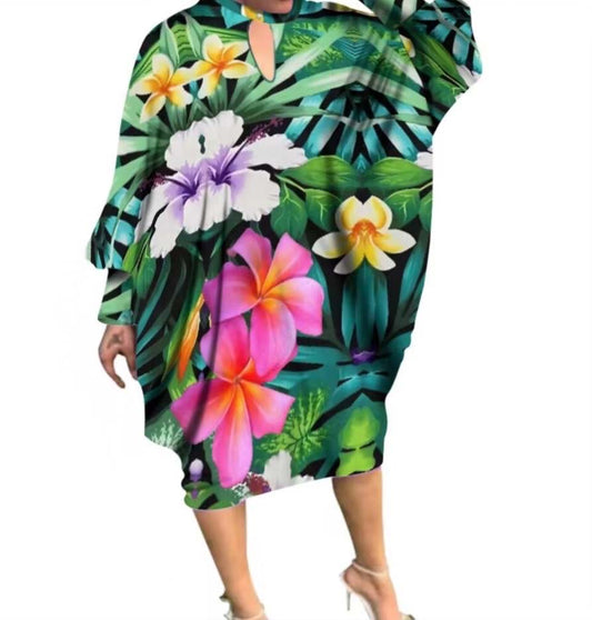 Ladies Batwing Sleeve Ponchos Long Kaftan Casual dress