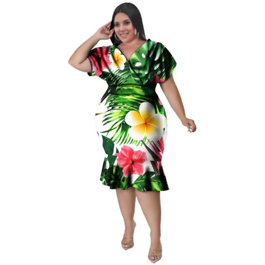 A Stylish V- neck dress