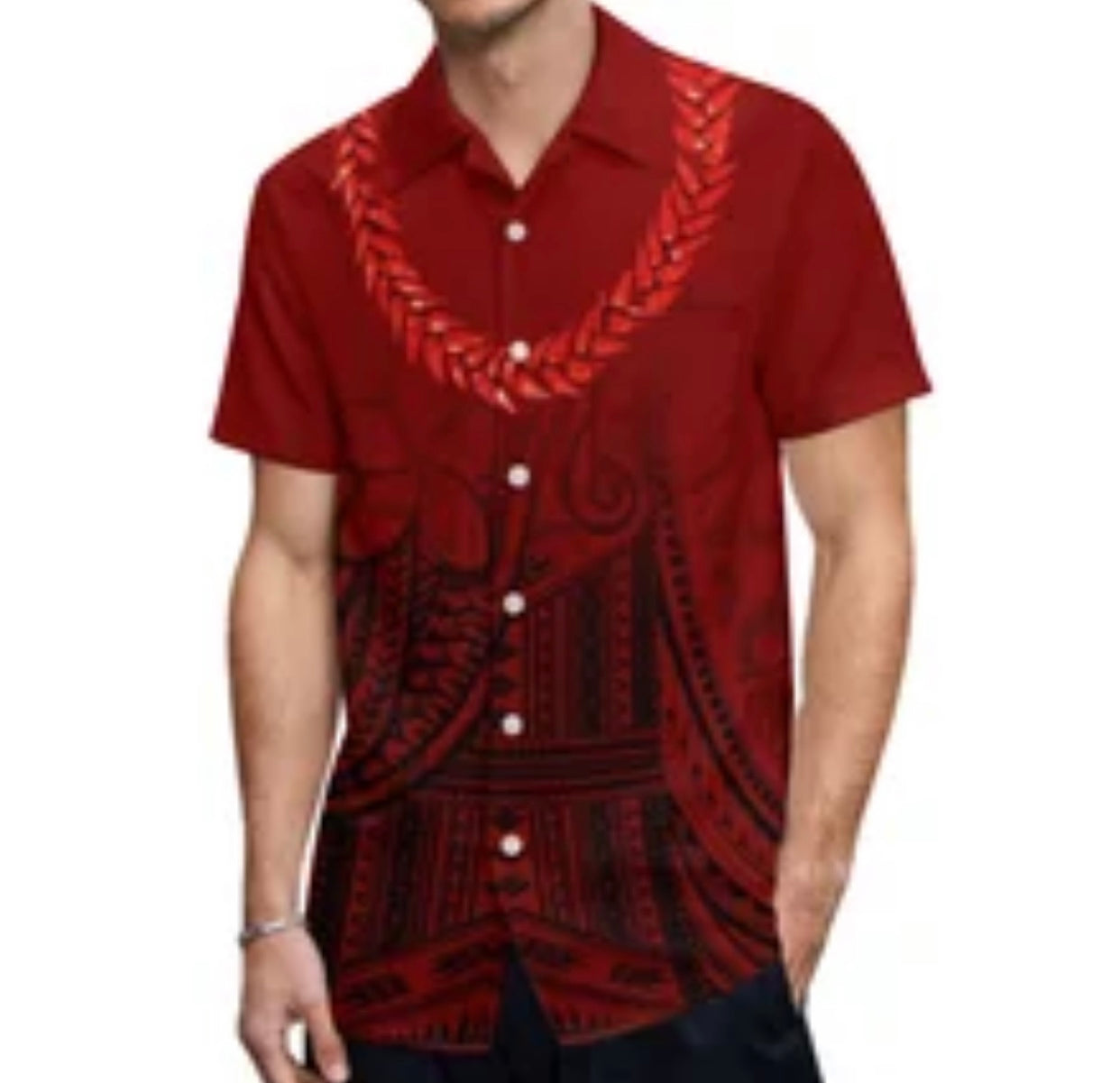Men’s Ulafala Tribal shirt in different Colours & Styles