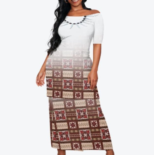 Ladies 2pieces designed Puletaha / Puletasi