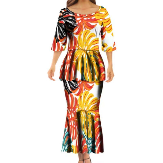 An elegant 2pcs Puletaha / Puletasi that