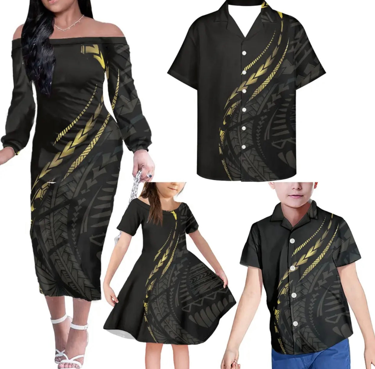 Family 4pcs Matching Clothes in different Colours & Styles