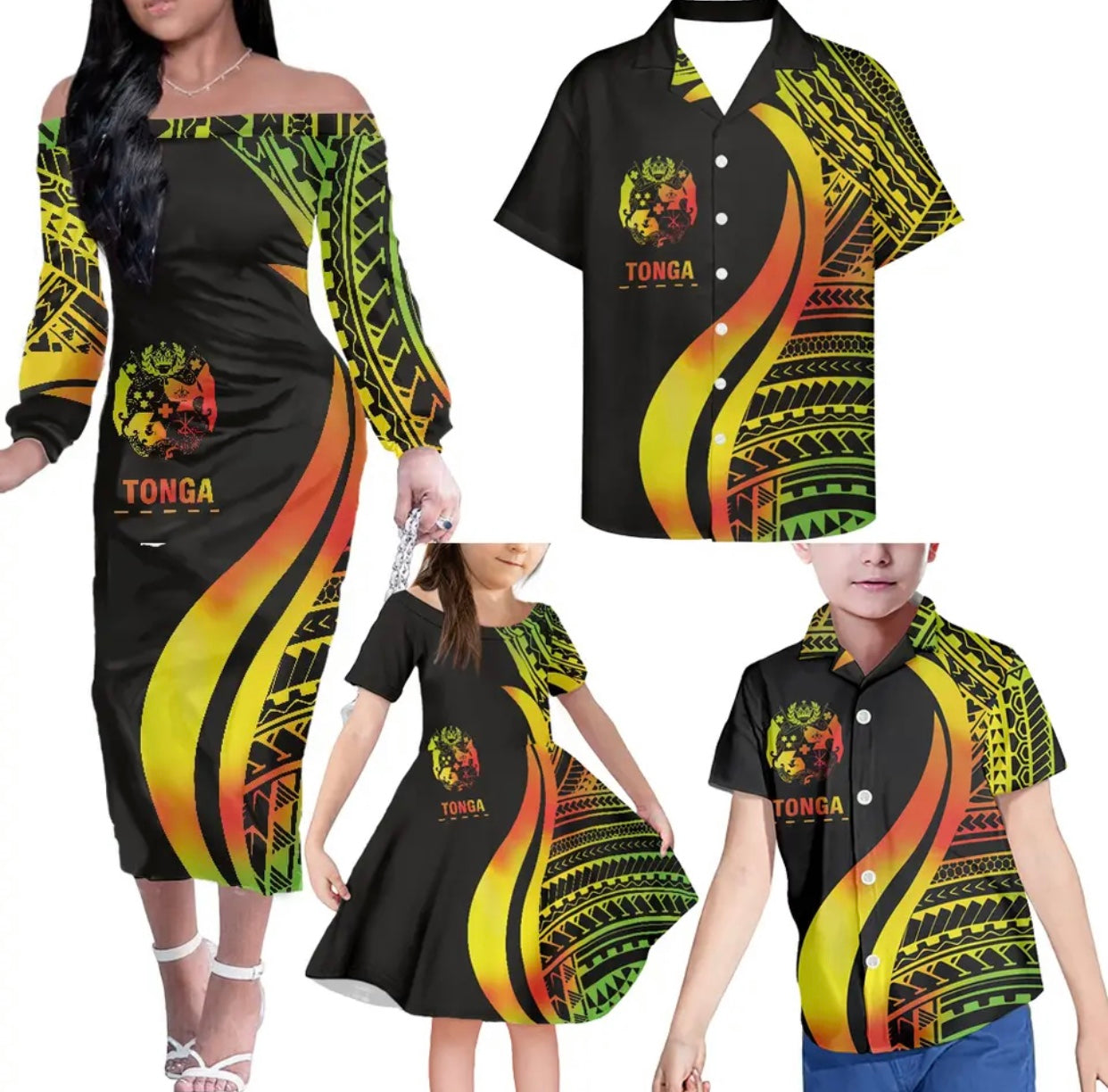 Family 4pcs Matching Clothes in different Colours & Styles