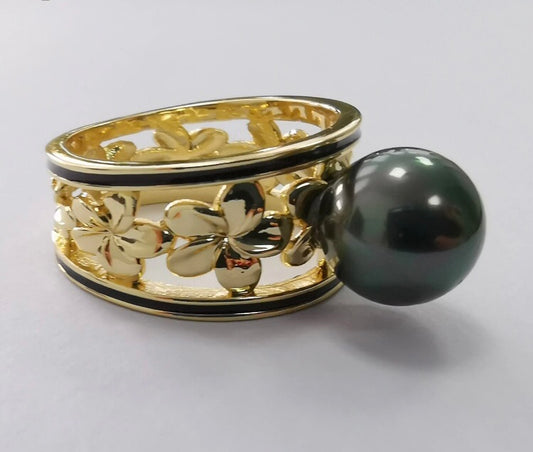 Sterling Silver Customized Gold Plated Ring