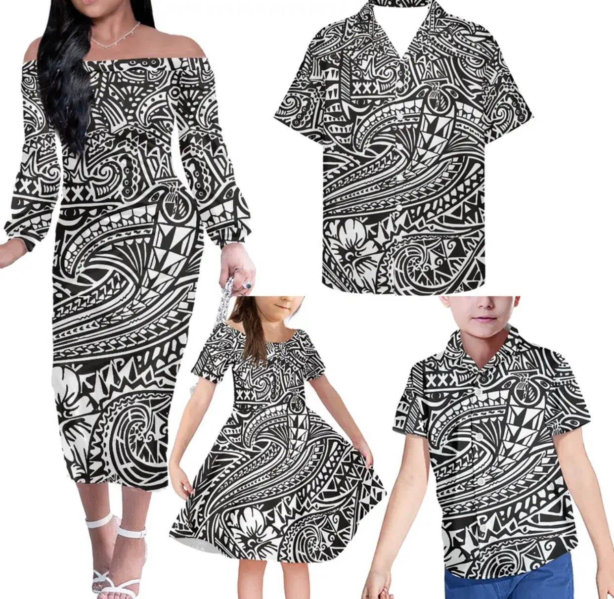 Family 4pcs Matching Clothes in different Colours & Styles