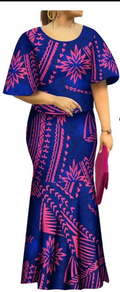 Polynesian Women Batwing Dress for Pre-Order